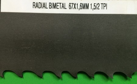 Полотно ленточное Honsberg Radial BI/M42 67x1.6x11700 mm, 1.5/2 TPI